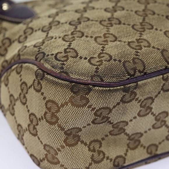 GUCCI New Jackie GG Canvas Hand Bag Beige 145817 Auth 81780 - Picture 15 of 16